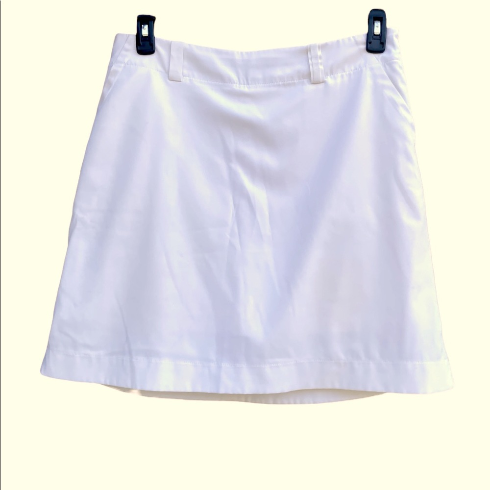 Adidas white golf skort